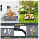 NNECW Elevated Pet Bed for Large Dogs Cot for Indoor & Outdoor