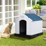 NNECW Dog House with Raised Floor and Fastening Device-65x72x71cm