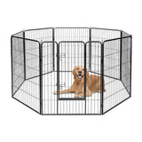 NNECW 100cm 8 Panel Height Pet Playpen with Anti-Rust Material for Dog/Cat