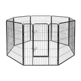 NNECW 100cm 8 Panel Height Pet Playpen with Anti-Rust Material for Dog/Cat