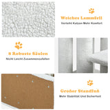 NNECW 4-Step Pet Stairs with Portable Design for Cats and Dogs-White