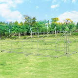 NNECW Large Walk In Chicken Coop Run House Shade Cage with Roof Cover Backyard-3m x 8m x 1.95m