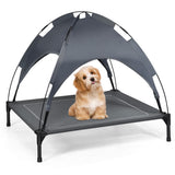 NNECW Elevated Pet Cot with Detachable Canopy Shade &amp Sturdy Steel Frame-XL
