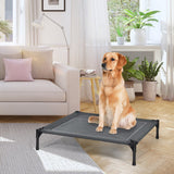 NNECW Elevated Pet Cot with Detachable Canopy Shade &amp Sturdy Steel Frame-XL