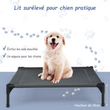 NNECW Elevated Pet Cot with Detachable Canopy Shade &amp Sturdy Steel Frame-XL