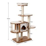 NNECW Multi-Level Cat Activity Tree with Sisal-Covered Scratching Posts for Cats