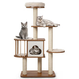 NNECW Multi-Level Cat Activity Tree with Sisal-Covered Scratching Posts for Cats