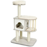 NNECW Modern Cat Tower with Platform Scratching Posts for Kittens and Cats