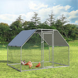 NNECW Large Chicken Coop with Plastic Coated Hexagonal Wire Mesh-2.8 x 1.9 x 1.95cm