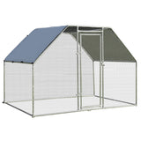 NNECW Large Chicken Coop with Plastic Coated Hexagonal Wire Mesh-2.8 x 1.9 x 1.95cm