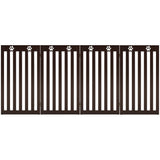 NNECW Wooden Freestanding Pet Gate with 360 Flexible Hinges