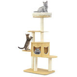 NNECW Multi-purpose Cat Tree with Plush Perch for Kittens and Cats