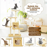 NNECW Multi-purpose Cat Tree with Plush Perch for Kittens and Cats