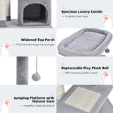 NNECW 4-Layer Cat Tree with Scratching Posts for pet