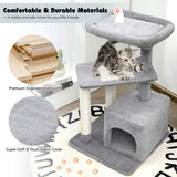 NNECW 4-Layer Cat Tree with Scratching Posts for pet
