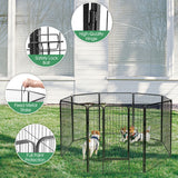 NNECW 120cm 8 Panel Height Pet Playpen for Dog & Cat & Rabbit