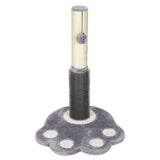 NNECW 2-in-1 Cat Scratching Post with Message Brush and Dangling Ball