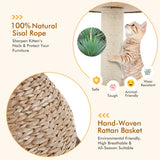 NNECW Cat Activity Tree with Jump Platform and Scratching Post for Kittens