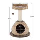 NNECW Cat Activity Tree with Jump Platform and Scratching Post for Kittens