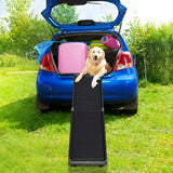 NNECW 160cm Folding Pet Ramp with Non-slip Surface for Car & Bed