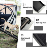 NNECW 160cm Folding Pet Ramp with Non-slip Surface for Car & Bed