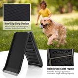 NNECW 160cm Folding Pet Ramp with Non-slip Surface for Car & Bed