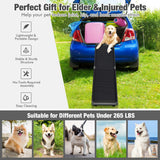 NNECW 160cm Folding Pet Ramp with Non-slip Surface for Car & Bed