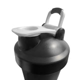 NNEDPE Powertrain 700ml Shaker Bottle Protein Water Sports Drink Black