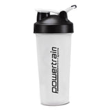 NNEDPE Powertrain 700ml Protein Shaker Bottle Water Sports Drink White