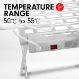 NNEDPE Heated Towel Clothes Rack Dryer Warmer Bathroom Air Warmer 230W