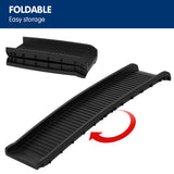 NNEDPE Foldable Car Dog Ramp Vehicle Ladder Step Stairs - Black