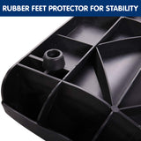 NNEDPE Foldable Car Dog Ramp Vehicle Ladder Step Stairs - Black