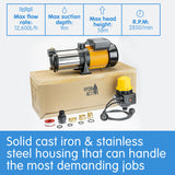 NNEDPE Hydro Active 5 Stage High Pressure Auto Water Pump - 1800W