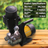NNEDPE Hydro Active 800w Stainless Auto Water Pump 70A -Yellow