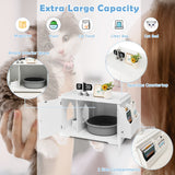 NNECW Cat Litter Box Enclosure with Removable Divider for pets