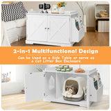 NNECW Cat Litter Box Enclosure with Removable Divider for pets