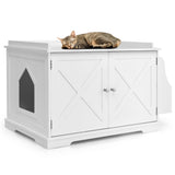 NNECW Cat Litter Box Enclosure with Removable Divider for pets