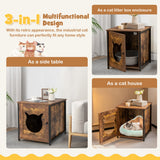 NNECW Vintage Cat Washroom Furniture with Ventilated Hole