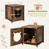 NNECW Vintage Cat Washroom Furniture with Ventilated Hole
