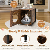 NNECW Vintage Cat Washroom Furniture with Ventilated Hole