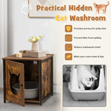 NNECW Vintage Cat Washroom Furniture with Ventilated Hole