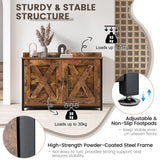NNECW Cat Litter Box Enclosure with Double Doors