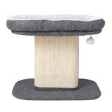 NNECW Modern Cat Tree Tower for Kittens with Large Plush Perch for Indoor Gray