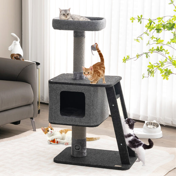 NNECW Cat Climb Stand with Scratching Ramp & Posts