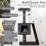 NNECW Cat Climb Stand with Scratching Ramp & Posts