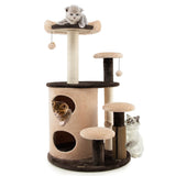 NNECW 6-Tier Cat Tree Tower with Scratching Posts for Pet