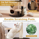 NNECW 6-Tier Cat Tree Tower with Scratching Posts for Pet
