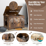 NNECW Cat Litter Box Enclosure with Top Opening & Side Entrance