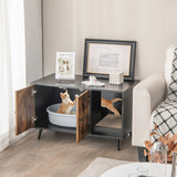 NNECW Modern Hidden Cat Litter Box Furniture for Indoor Cats