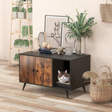 NNECW Modern Hidden Cat Litter Box Furniture for Indoor Cats